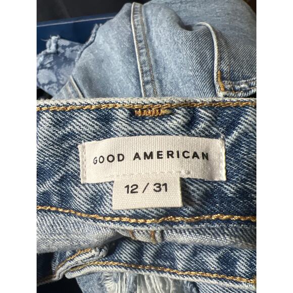 Good American The Khloé Jean super high rise distressed size 12 - Picture 8 of 9